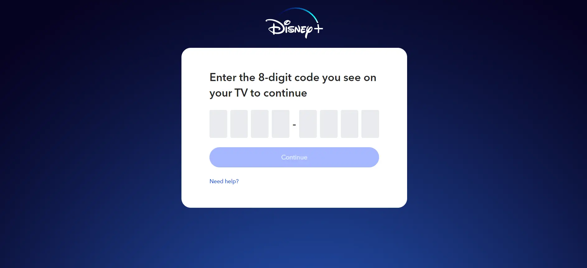 How to Enter www.Disneyplus.com login/begin 8 digit code on TV